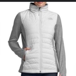 The North Face Women's White and Gray Puffer Jacket